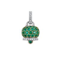Charm Chantecler Donna Campanelle in Oro Smeraldo 0.75 Ct 26828 - 26828
